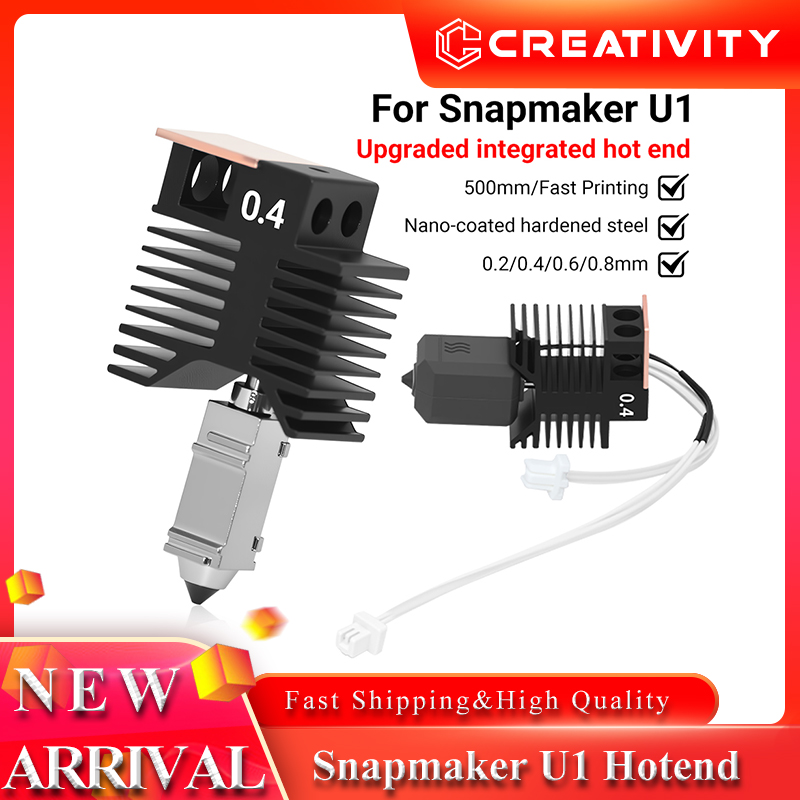 High Flow Ceramic Hotend - Zestaw Hotendu Snapmaker U1 0.4mm 24V