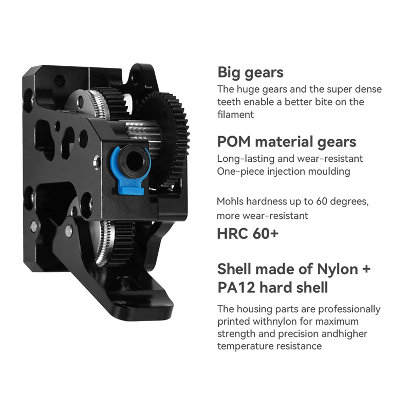 HGX LITE Dual Gear Hard Steel  – Direct Drive Dual Gear Extruder High Speed recenzja i cena